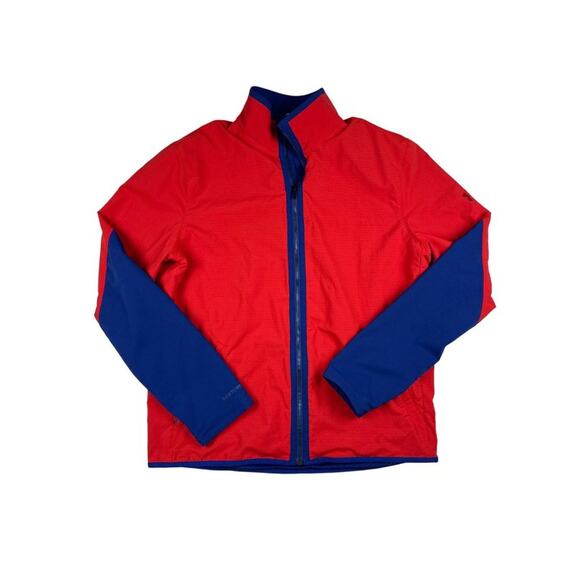 Under Armour Storm 2 Baywatch The Movie Full Zip Mock Jacket in Red and Blue - Picture 1 of 3